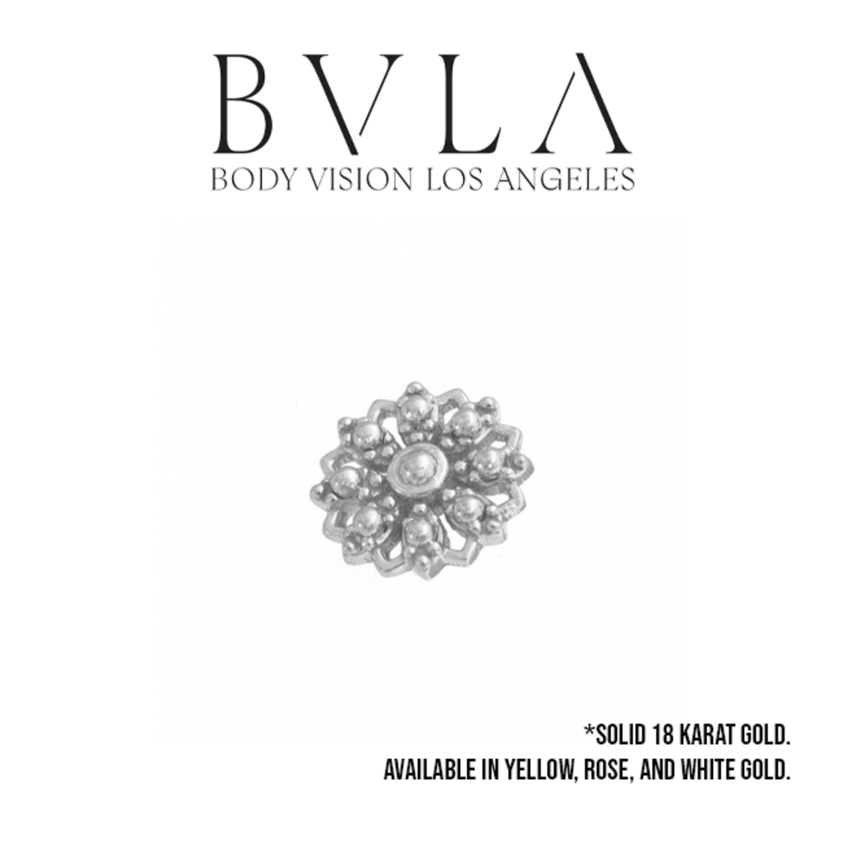 BVLA BVLA "Rosette" threaded end with gold bead accents