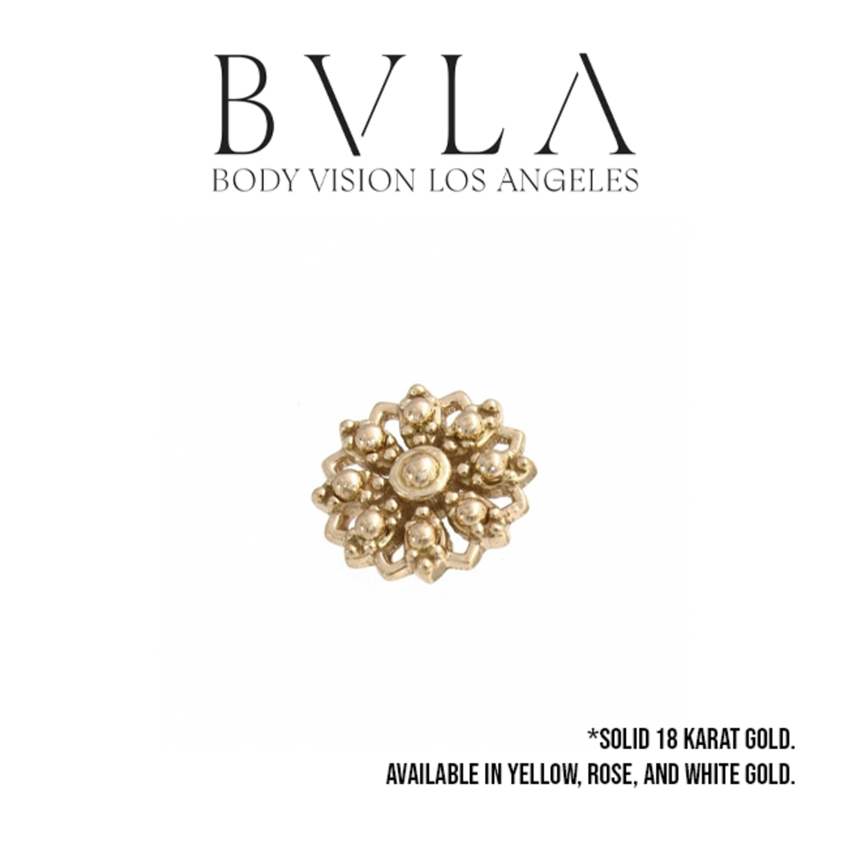 BVLA BVLA "Rosette" threaded end with gold bead accents