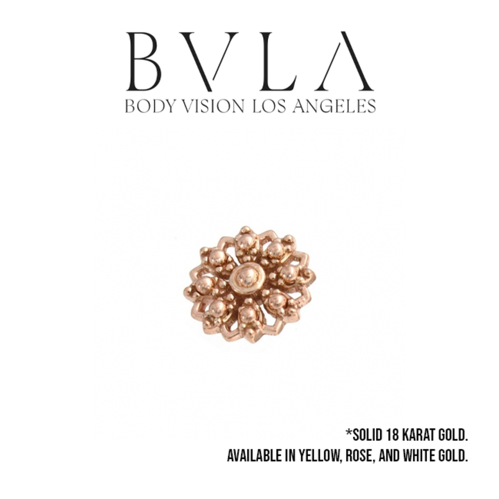 BVLA BVLA "Rosette" threaded end with gold bead accents