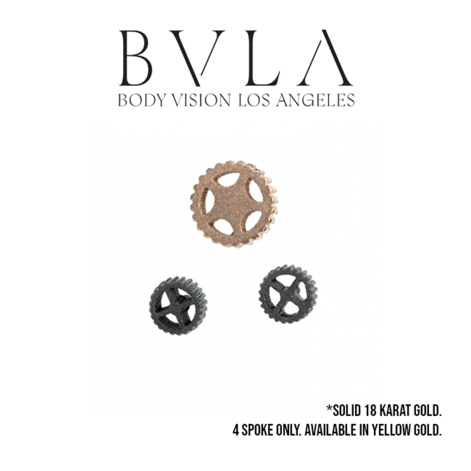 BVLA BVLA "Sandblasted Cog" threaded end