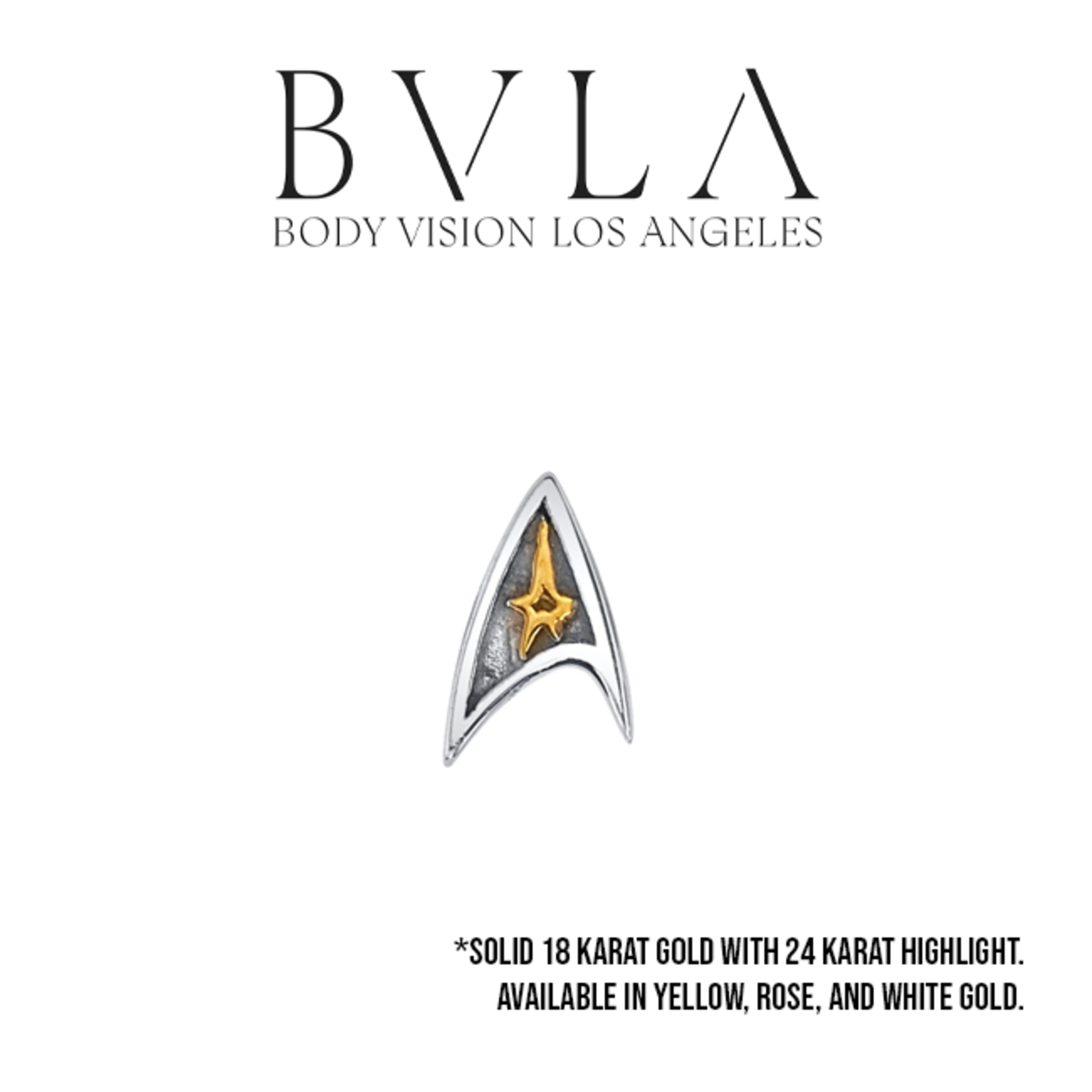 BVLA BVLA 5.0 "Space Geezer" Star Trek insignia threaded end with 24K plate highlight