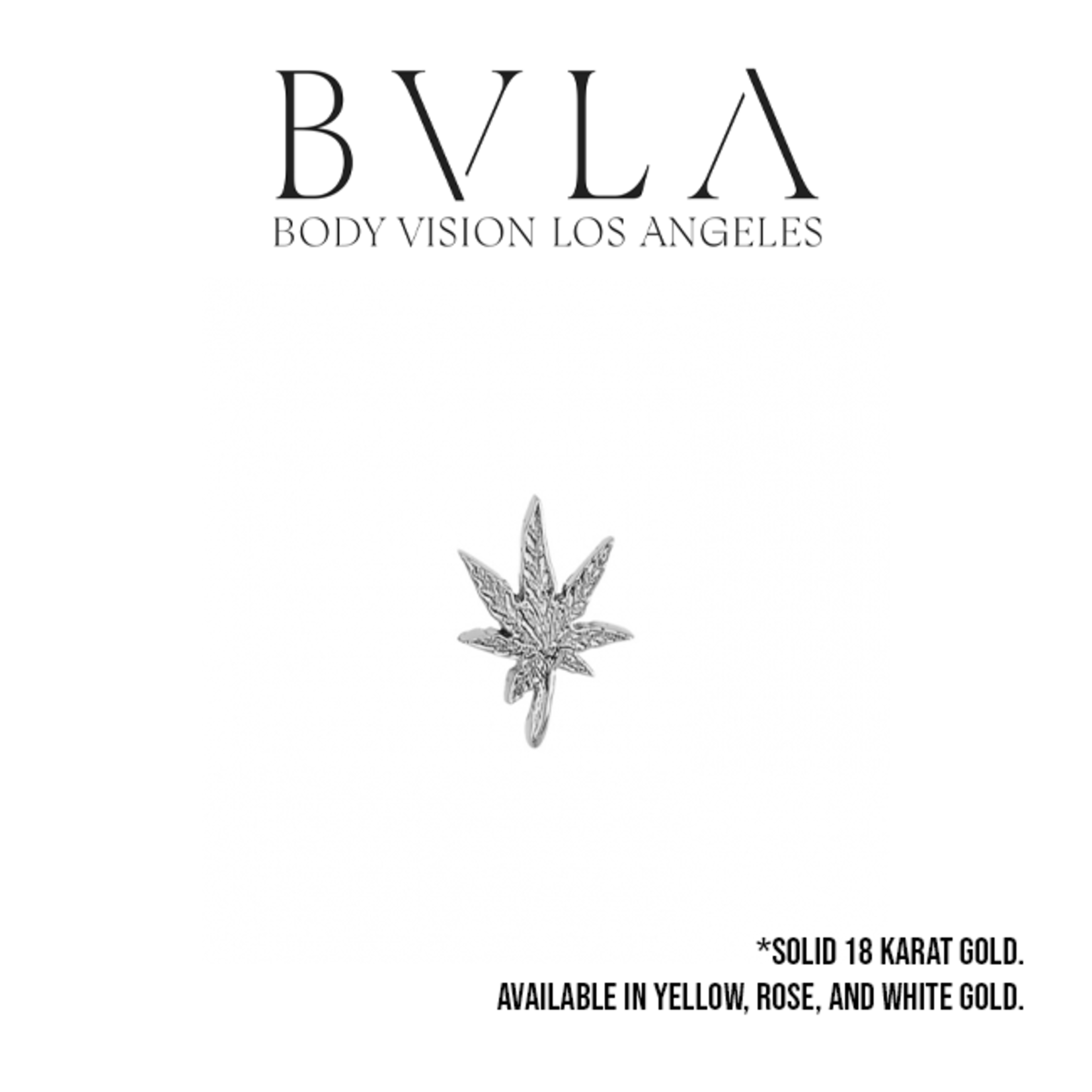 BVLA BVLA 14g 6.0mm "Pot Leaf" threaded end