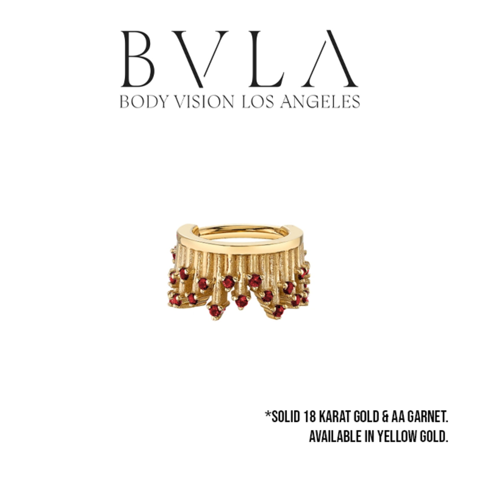 BVLA BVLA 16g "Take a Bow" clicker with 23x 1.0mm AA Garnet