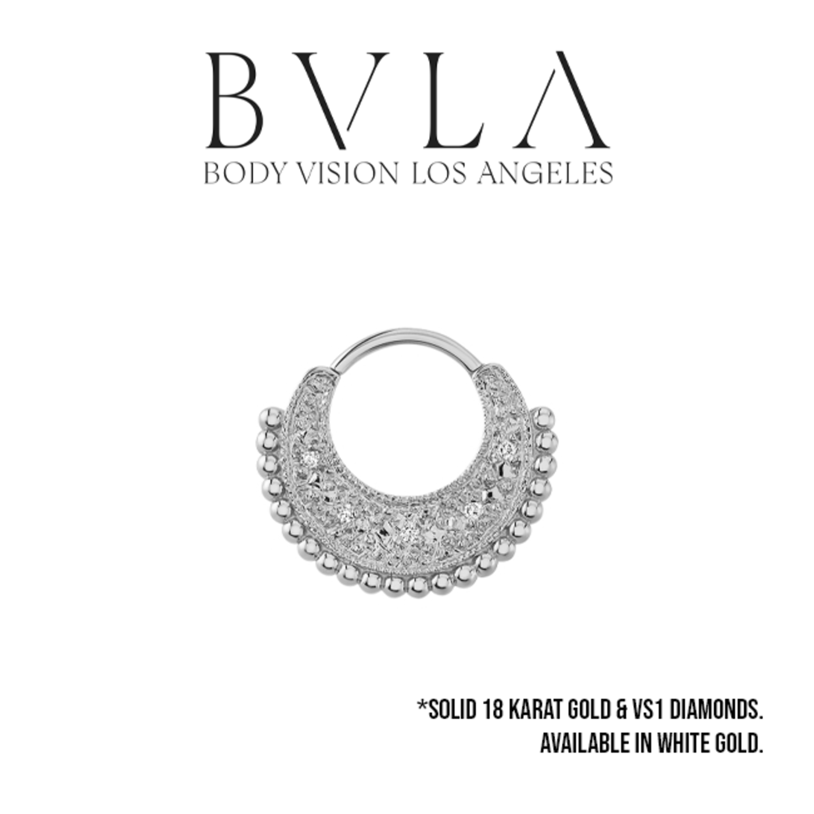 BVLA BVLA 16g "Inara" clicker with 5x 1.25 VS1 Diamonds