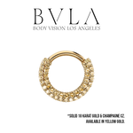 BVLA BVLA "Double Dahlia XL" with Champagne CZ