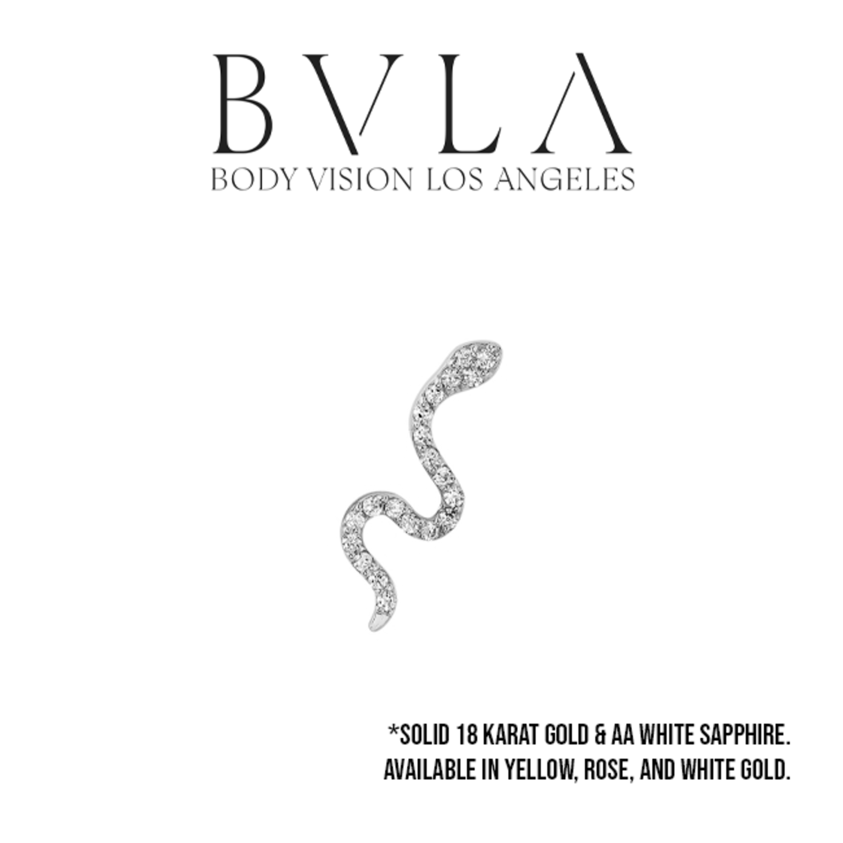 BVLA BVLA 16.0 "Mamba" threaded end with 20x 1.0 AA white sapphire