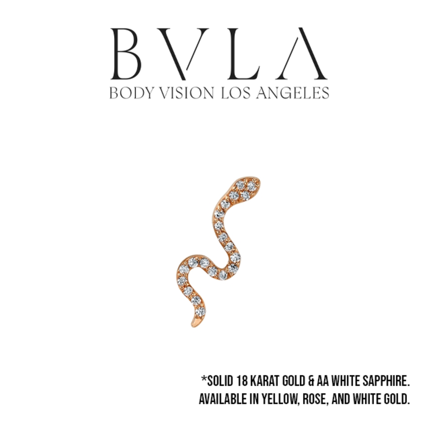 BVLA BVLA 16.0 "Mamba" threaded end with 20x 1.0 AA white sapphire