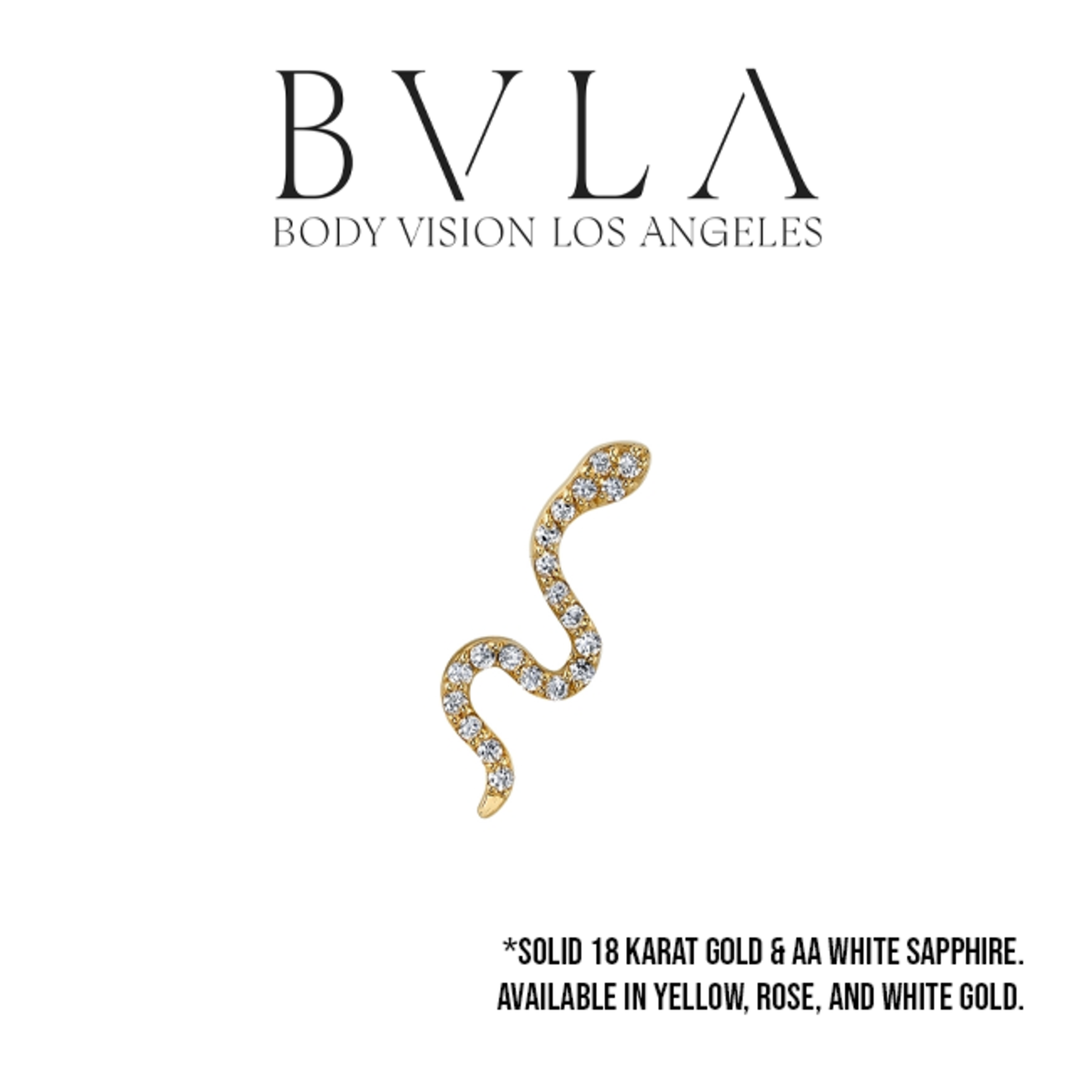 BVLA BVLA 16.0 "Mamba" threaded end with 20x 1.0 AA white sapphire