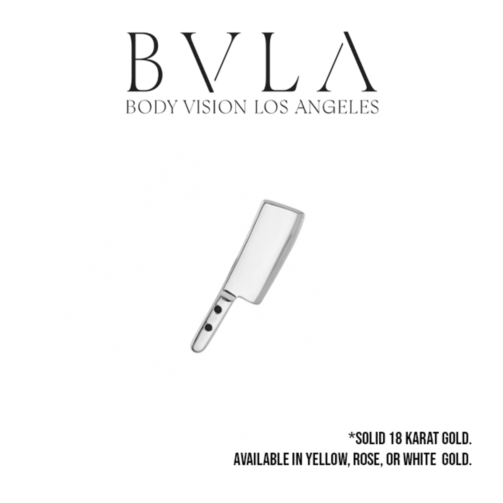 BVLA BVLA 12x3 "Meat Cleaver" threaded end with antiqued handle