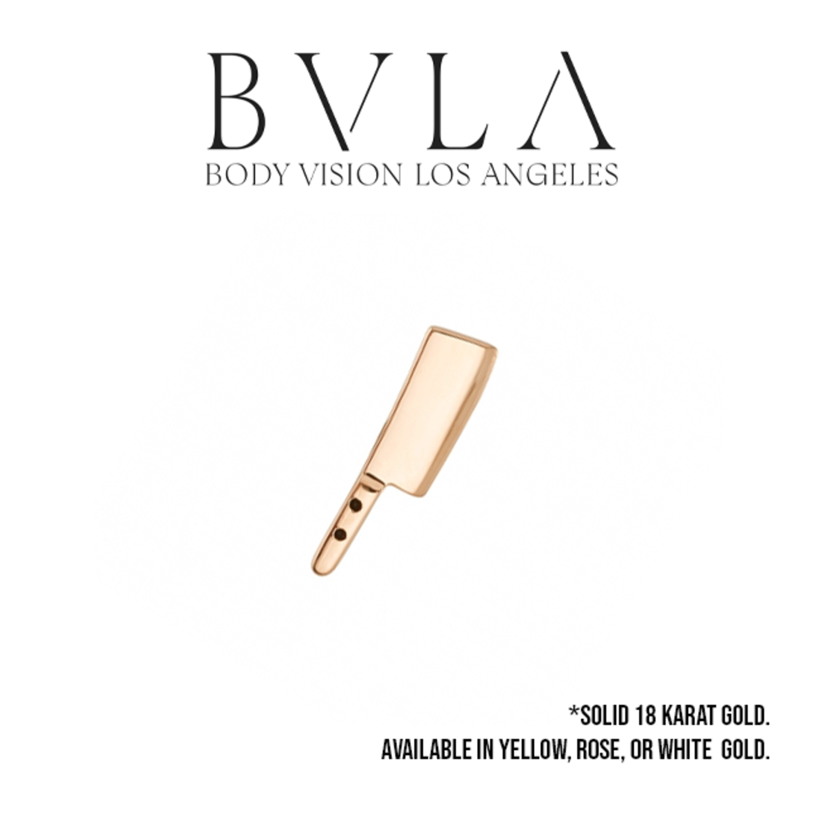 BVLA BVLA 12x3 "Meat Cleaver" threaded end with antiqued handle