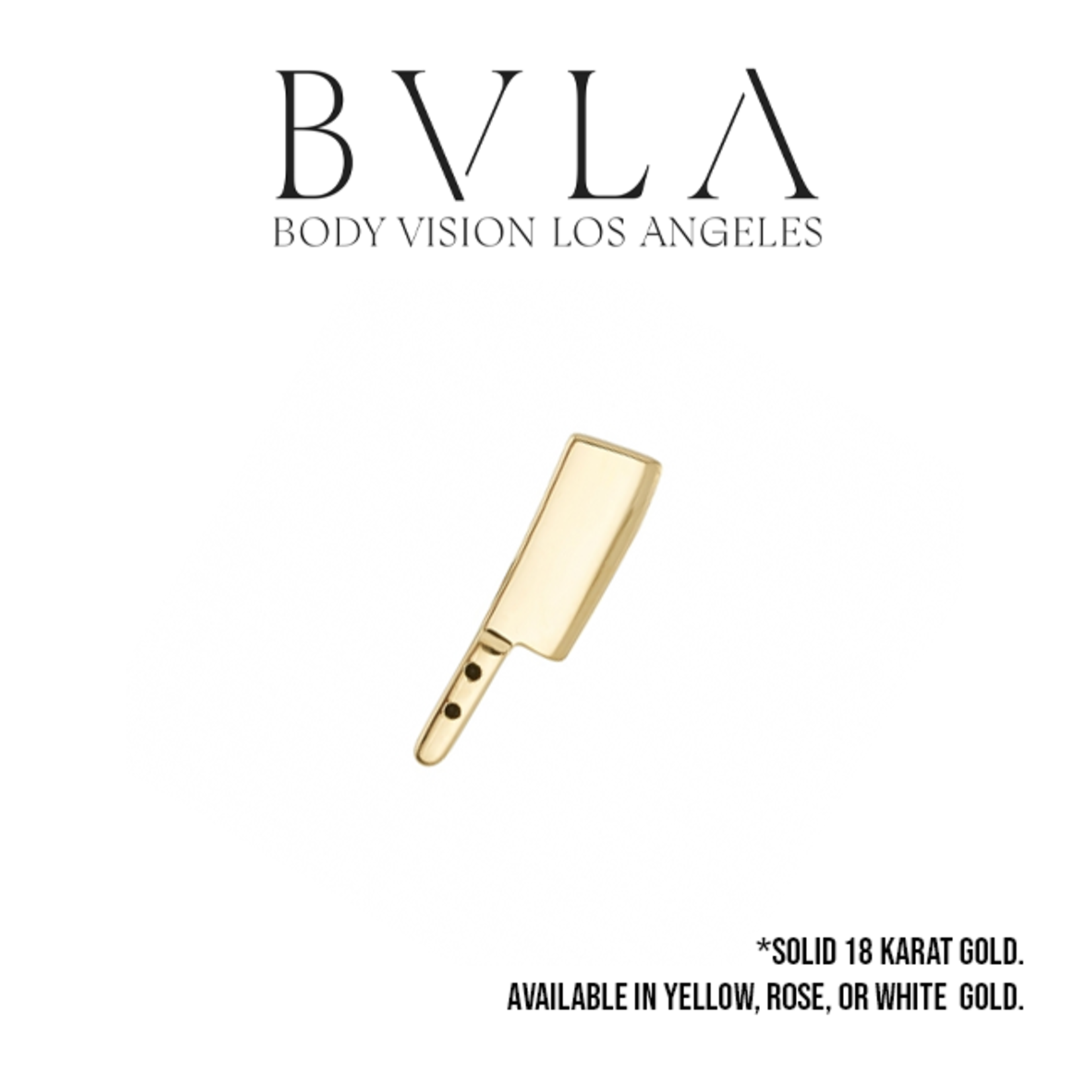 BVLA BVLA 12x3 "Meat Cleaver" threaded end with antiqued handle