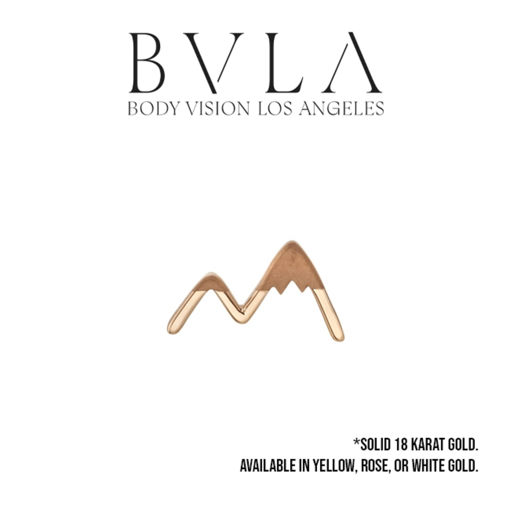 BVLA BVLA 10.0 "Mountain Peaks" threaded end with sandblasted detail.