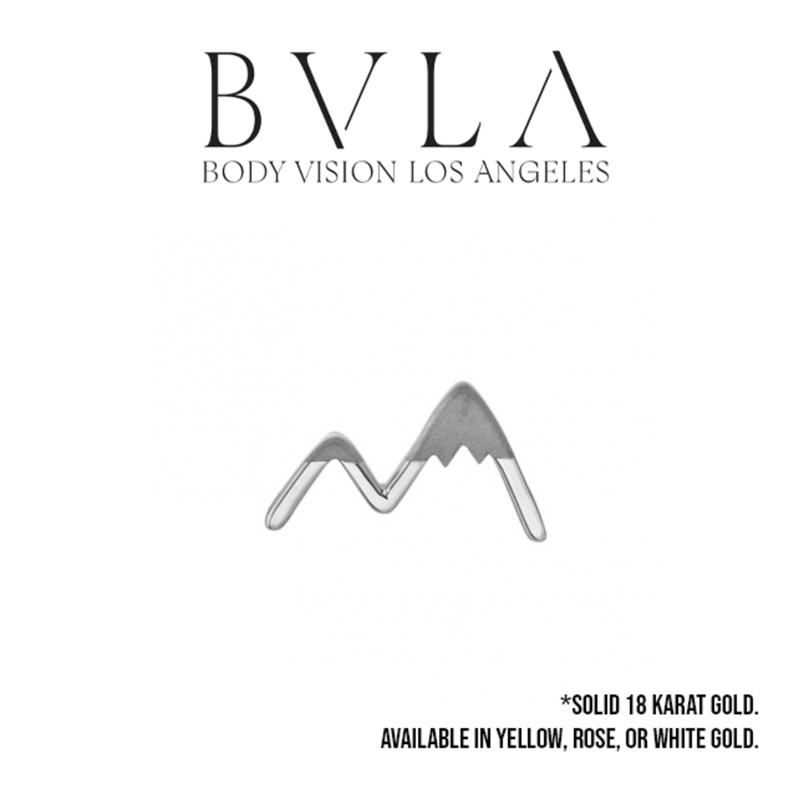BVLA BVLA 10.0 "Mountain Peaks" threaded end with sandblasted detail.
