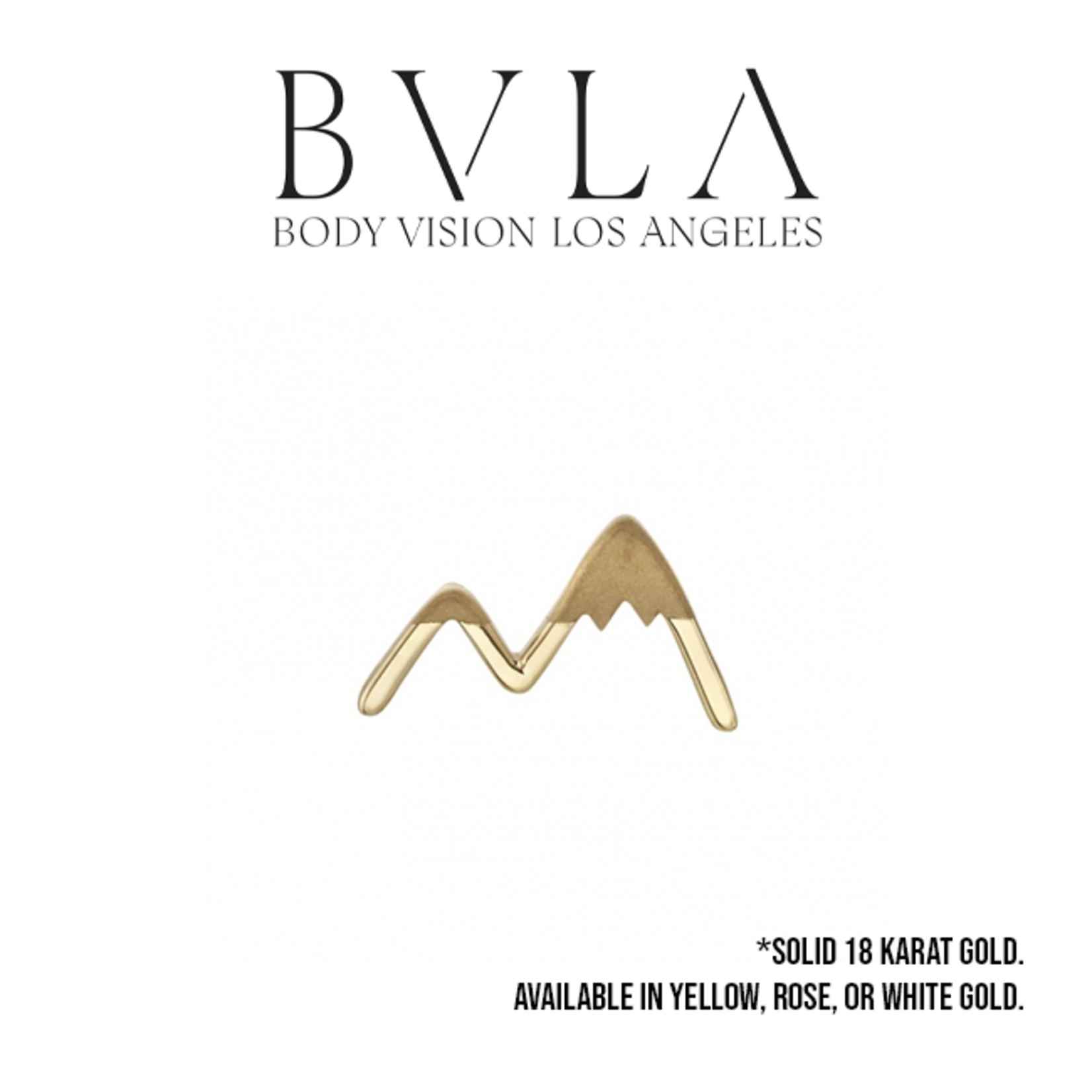 BVLA BVLA 10.0 "Mountain Peaks" threaded end with sandblasted detail.