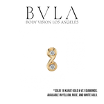 BVLA BVLA "Double Swirl" Press-Fit End with VS1 Diamonds