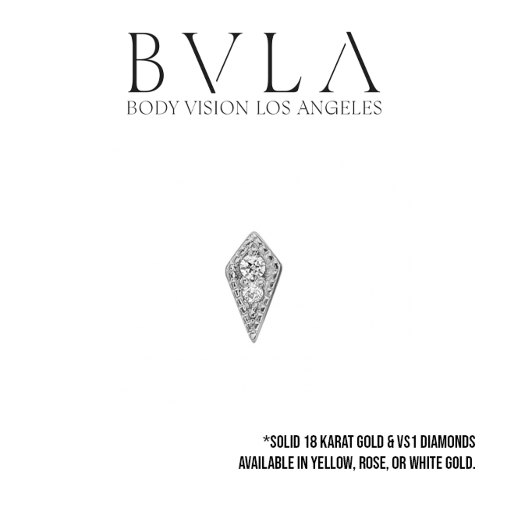 BVLA BVLA 6.0x3.0mm "Dario" kite press-fit end with 1.25mm & 1.0mm VS1 Diamond