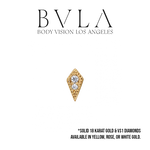 BVLA BVLA 6.0x3.0mm "Dario" Press-Fit End with VS1 Diamond