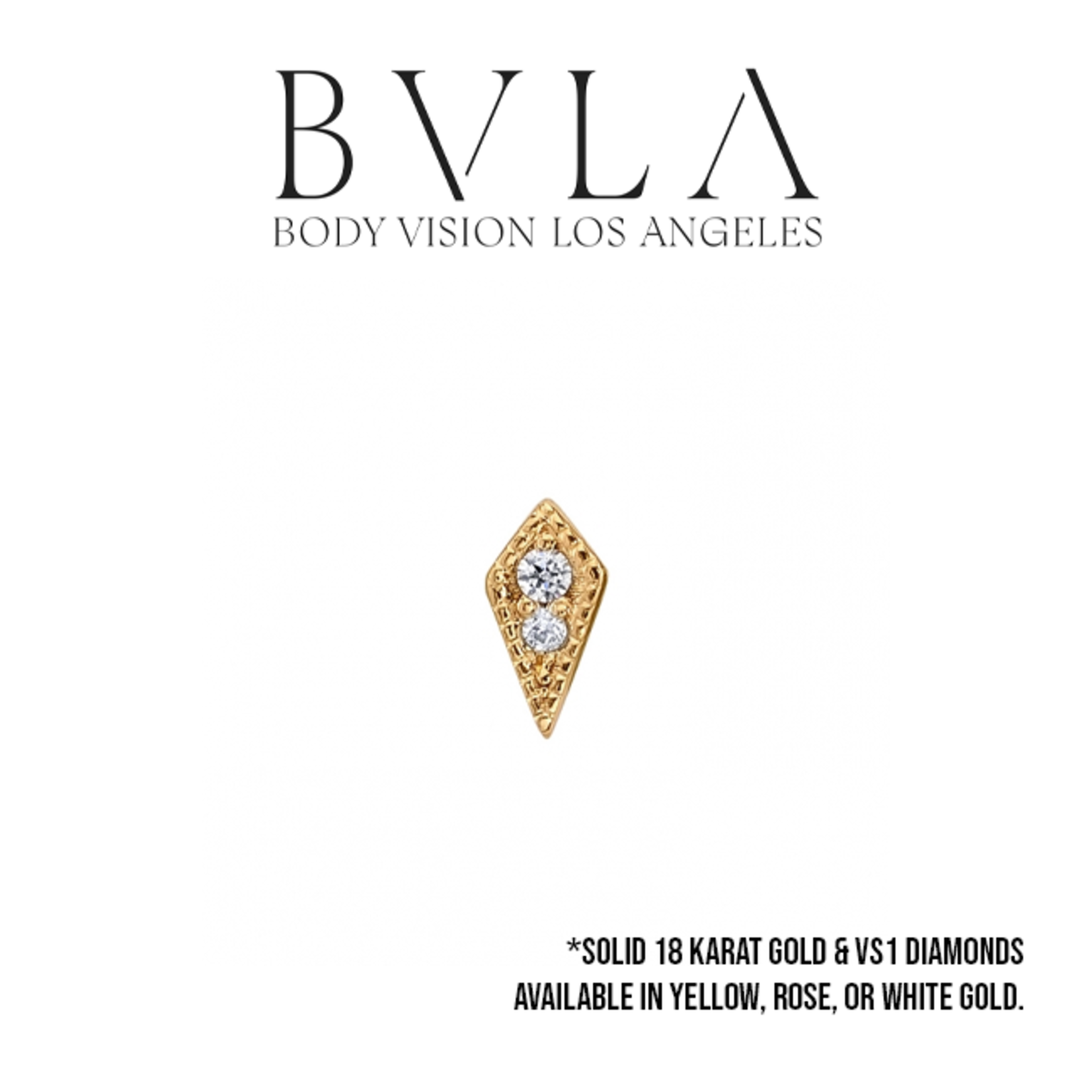BVLA BVLA 6.0x3.0mm "Dario" kite press-fit end with 1.25mm & 1.0mm VS1 Diamond