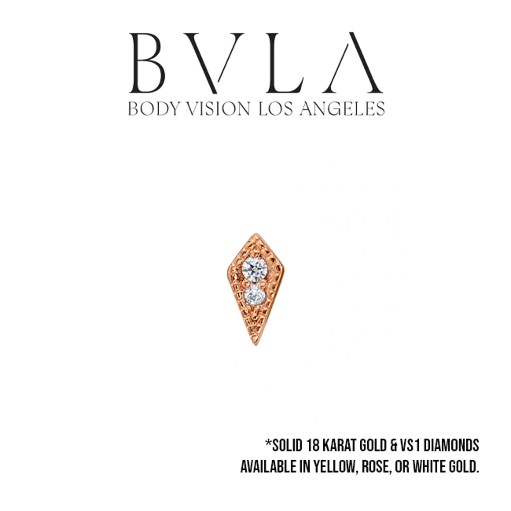 BVLA BVLA 6.0x3.0mm "Dario" kite press-fit end with 1.25mm & 1.0mm VS1 Diamond