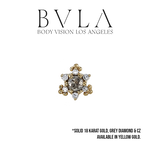 BVLA BVLA 7.0 "Bayle" Threaded End with Grey Diamond and CZ