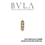 BVLA BVLA 6.0x2.0mm "Sillan" Press-Fit End with VS1 Diamonds