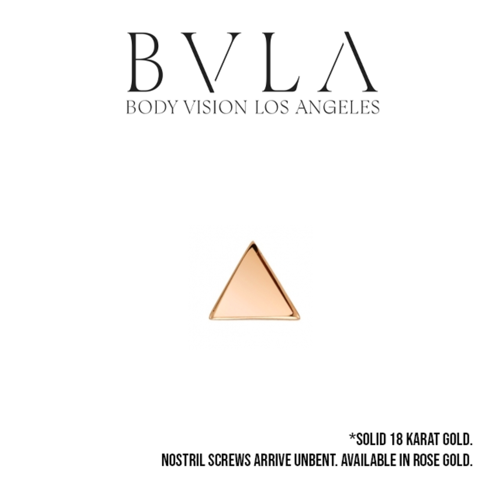 BVLA BVLA 20g flat triangle nostril screw