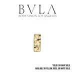 BVLA BVLA 16g Hammered Rectangle Threaded End