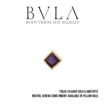 BVLA BVLA "Princess Bezel" Nostril Screw with AA Amethyst
