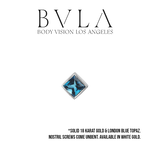 BVLA BVLA "Princess Bezel" Nostril Screw with AA London Blue Topaz