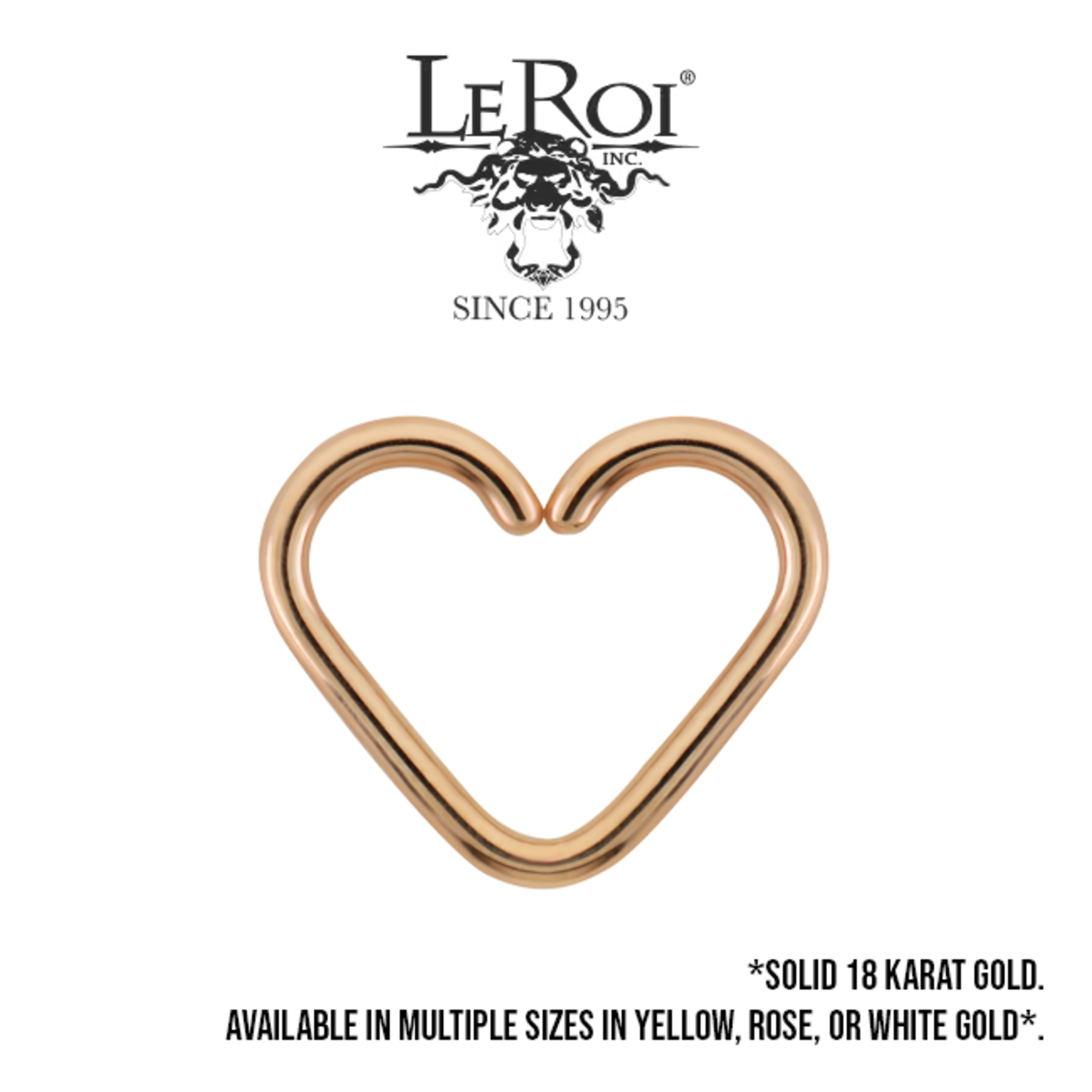 LeRoi LeRoi 18g "Pure" heart seam ring