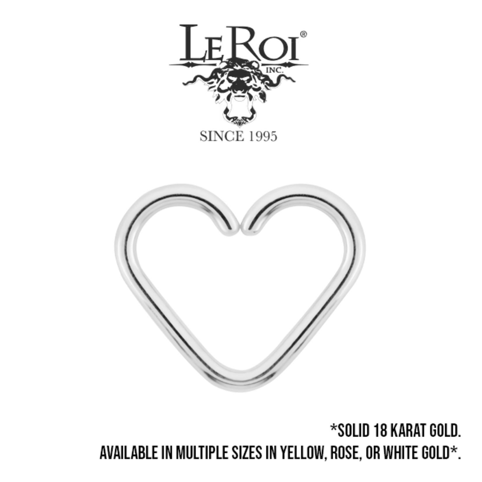 LeRoi LeRoi 18g "Pure" heart seam ring