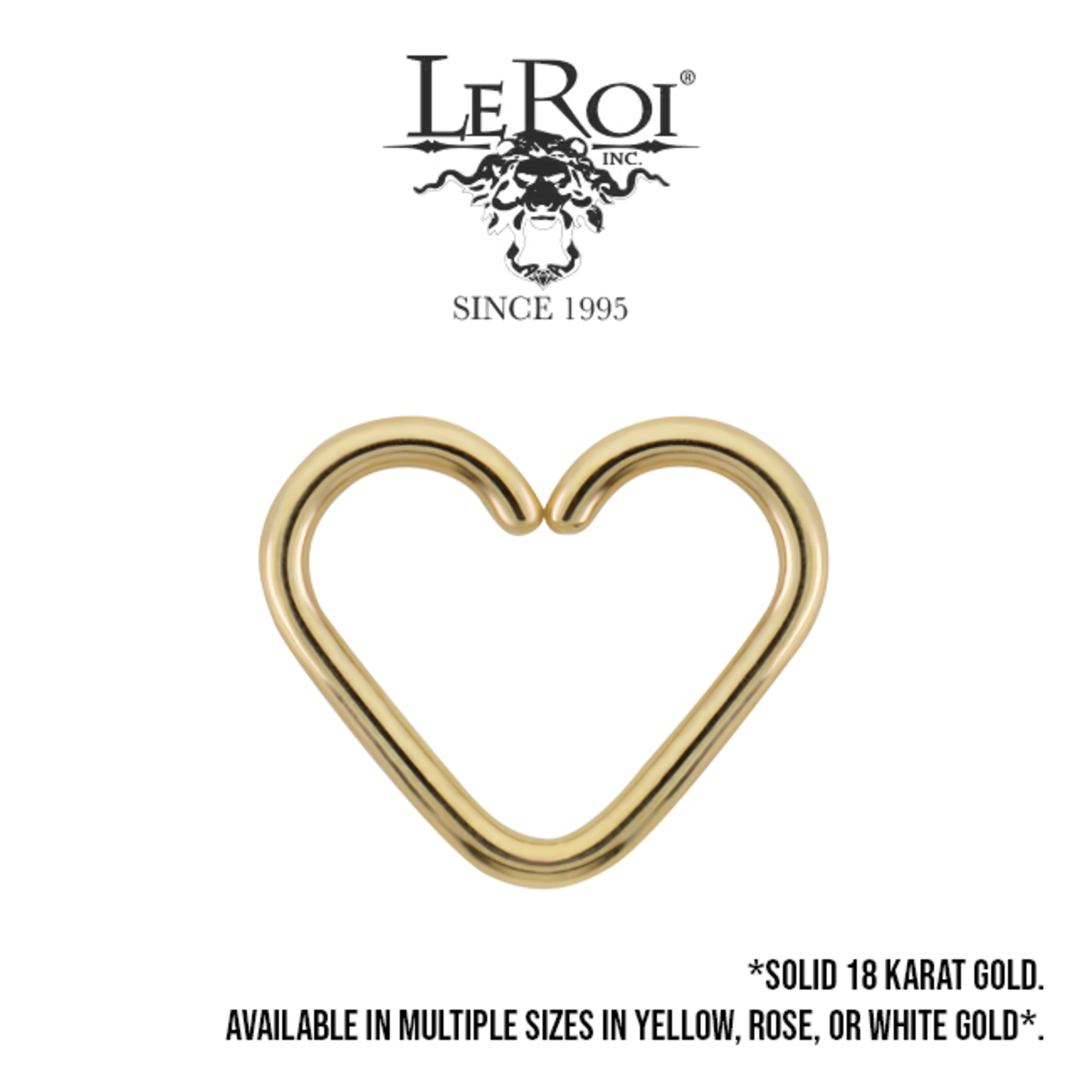 LeRoi LeRoi 18g "Pure" heart seam ring