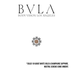 BVLA BVLA 18g "Firenze" Nostril Screw with Champagne Sapphire
