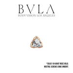 BVLA BVLA "Trillion Bezel" Nostril Screw with CZ