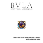 BVLA BVLA Cabochon Prong Nostril Screw with Copper Purple Turquoise