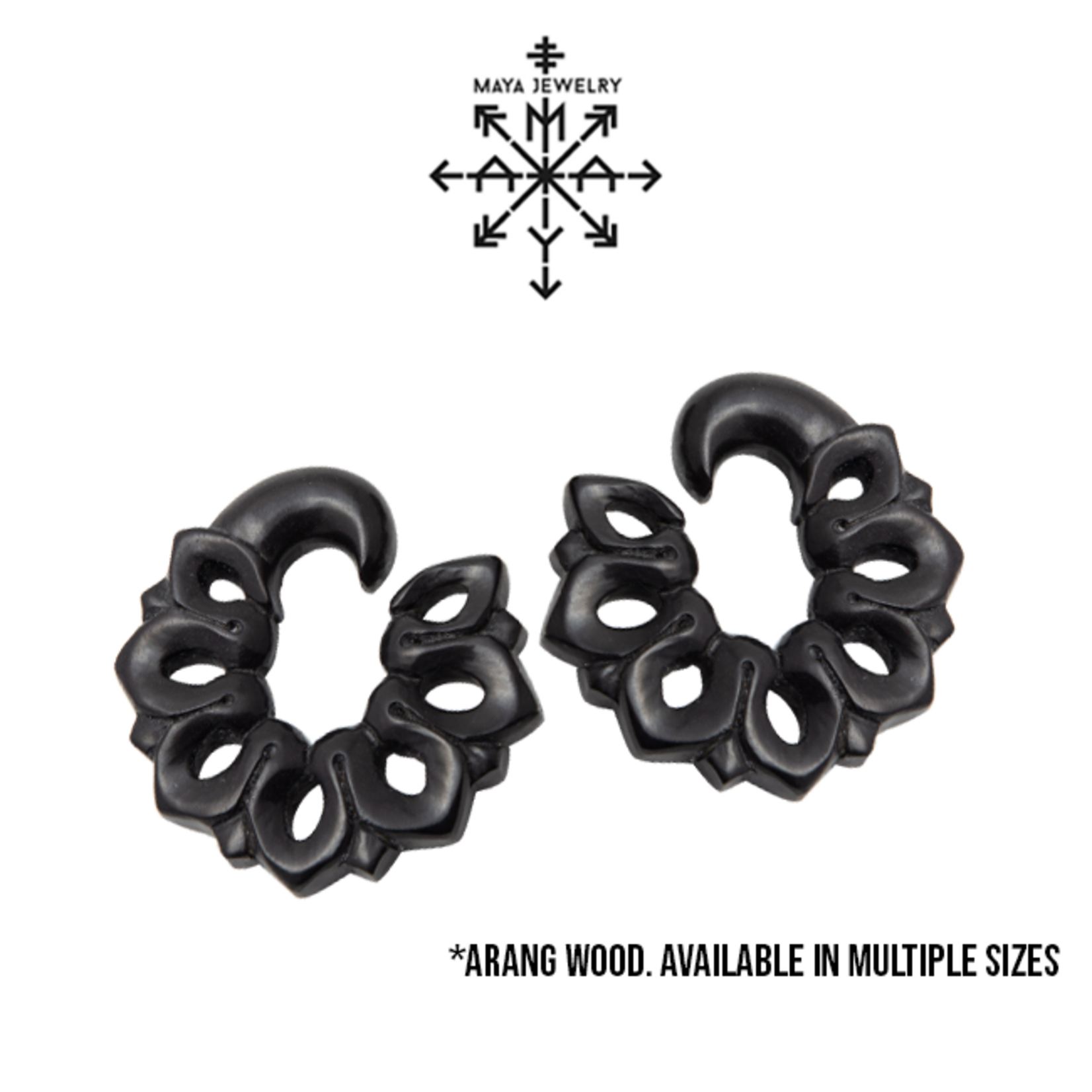 Maya Jewelry Maya Jewelry arang wood "Vetiver" hanging design