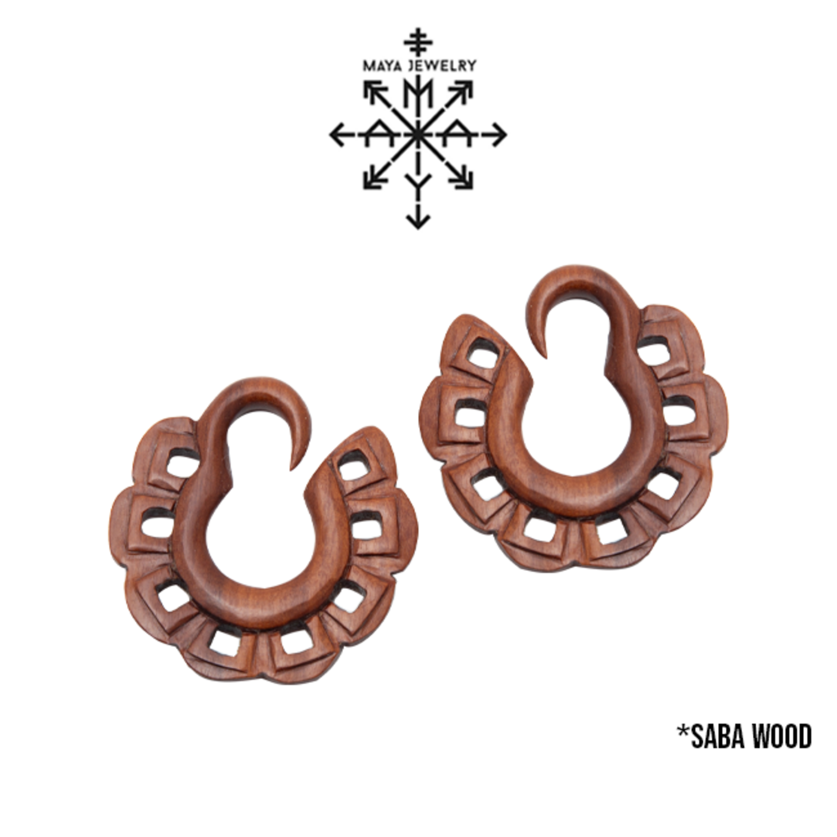 Maya Jewelry Maya Jewelry Saba Wood "Anacruck" hanging design