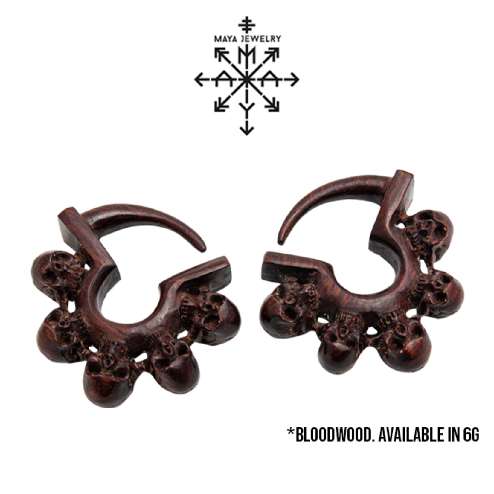 Maya Jewelry Maya Jewelry Bloodwood "Kali-Ma" hanging design