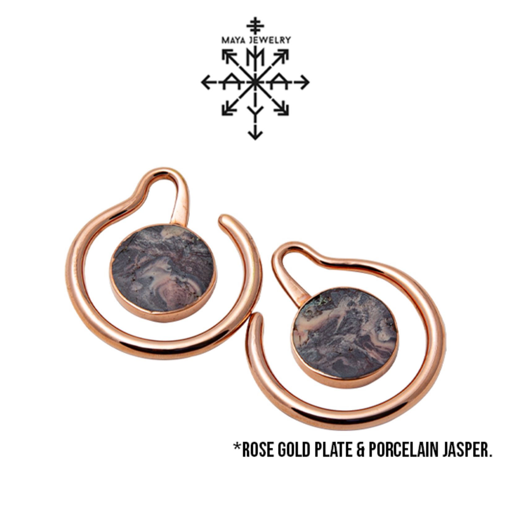 Maya Jewelry Maya Jewelry "Eye of the Beholder" hanging design with porcelain jasper