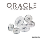 Oracle Oracle Body Jewelry Double Flared Crystal Quartz plugs
