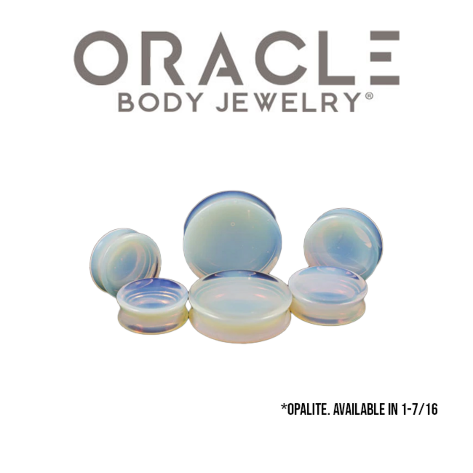 Oracle Oracle Body Jewelry double flared opalite plugs