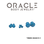 Oracle Oracle Body Jewelry Single Flared Turquoise