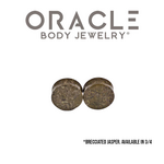 Oracle Oracle Body Jewelry Double Flared Brecciated Jasper