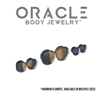 Oracle Oracle Body Jewelry Trumpet Flared Rainbow Fluorite
