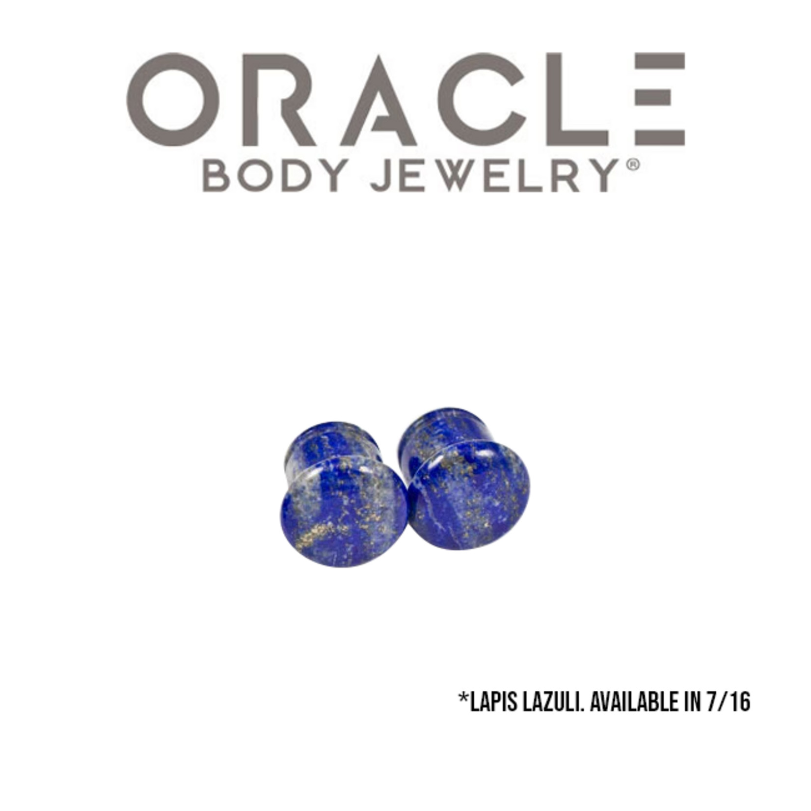 Oracle Oracle Body Jewelry single flared Lapis Lazuli plugs