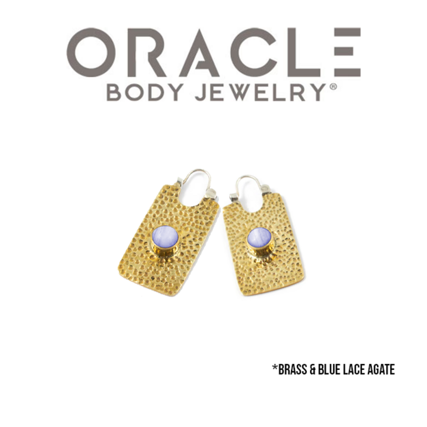 Oracle Oracle Body Jewelry "Kawaii" hanging design with blue lace agate