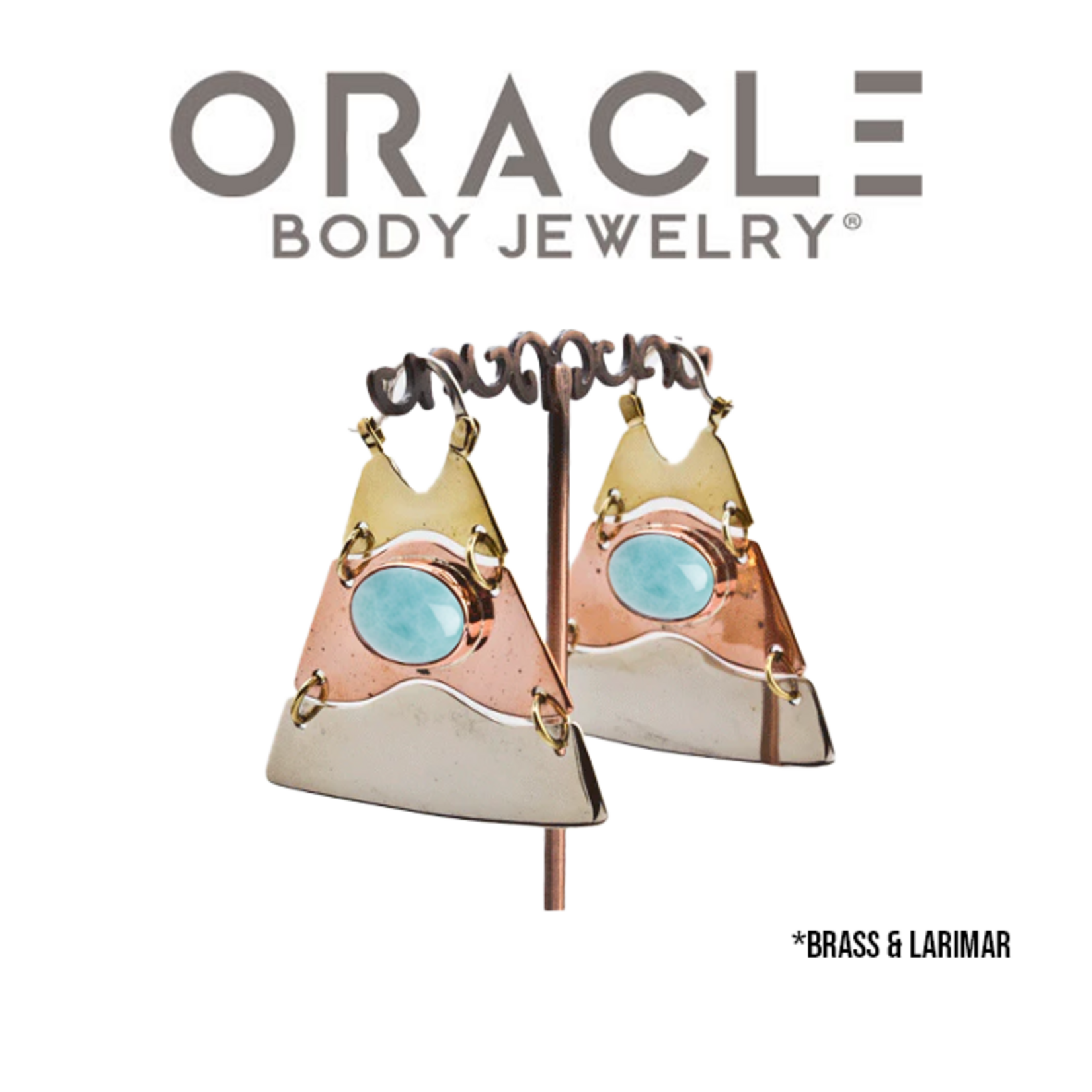 Oracle Oracle Body Jewelry "Clarity" hanging design with larimar