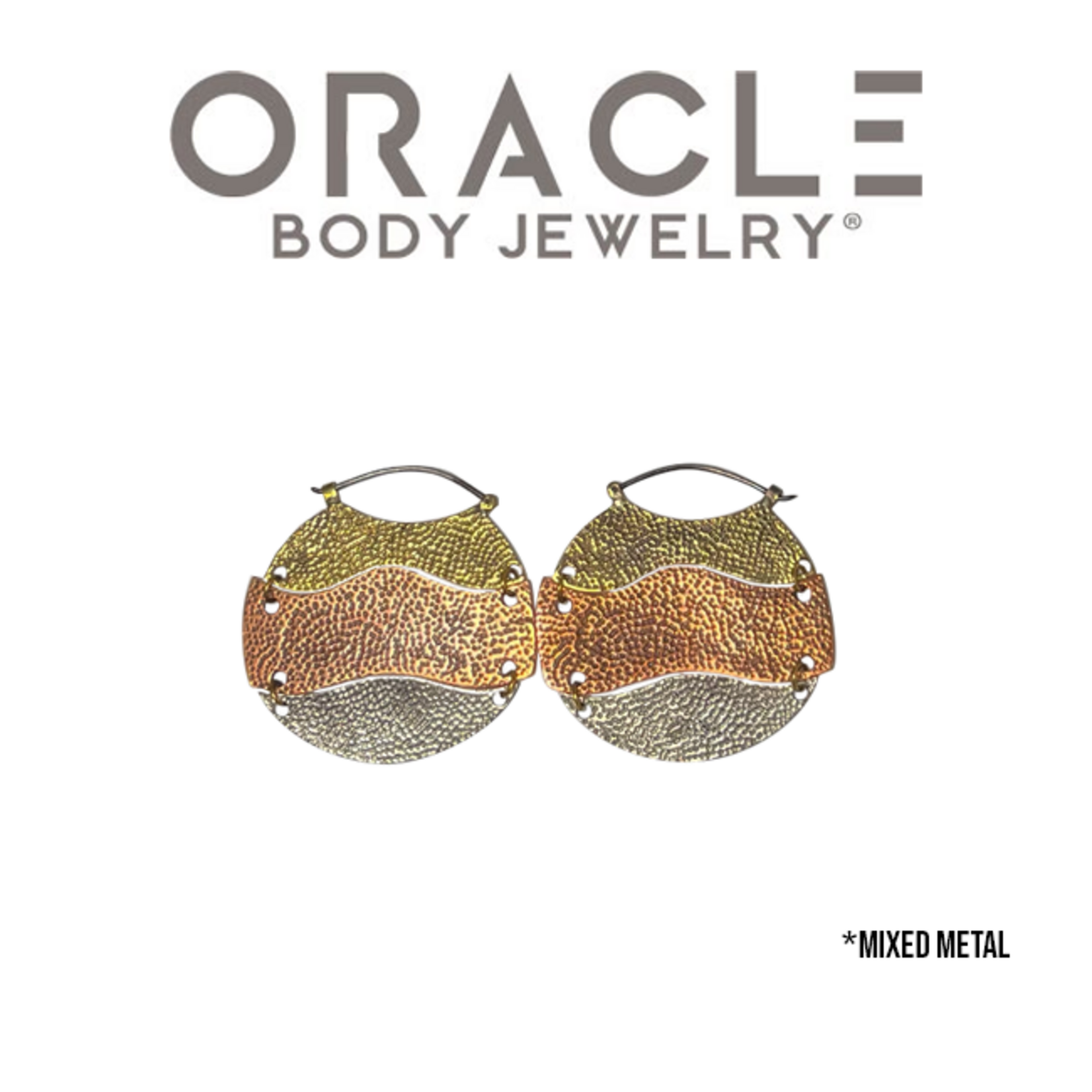 Oracle Oracle Body Jewelry "Hammered Trilogy" hanging design