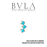 BVLA BVLA 16g "Muse" Threaded End with Turquoise