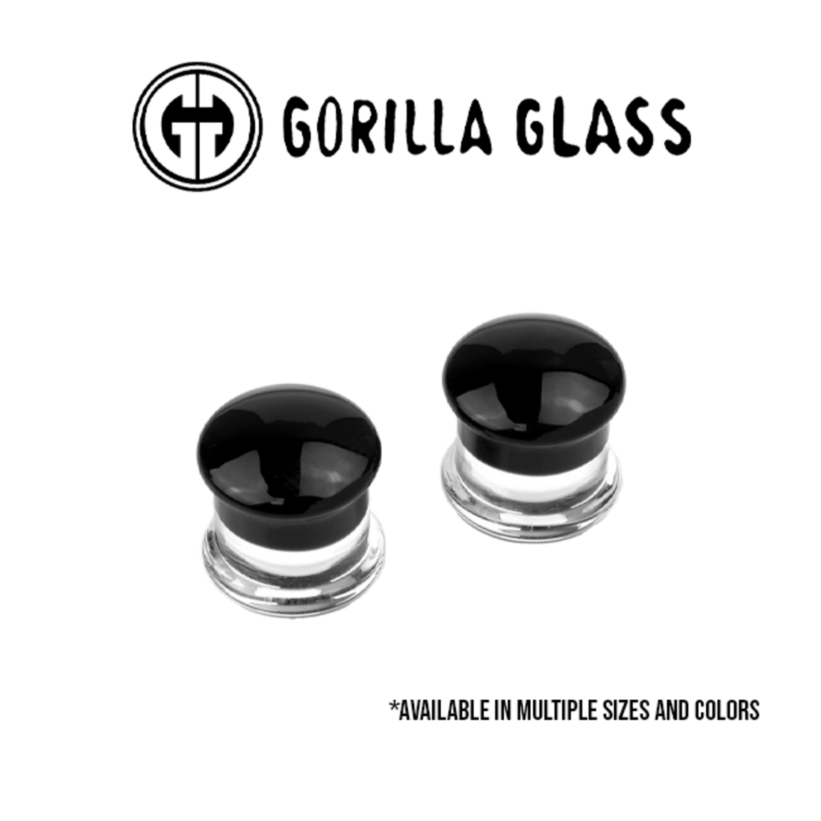 Gorilla Glass Gorilla Glass double flared color front plugs